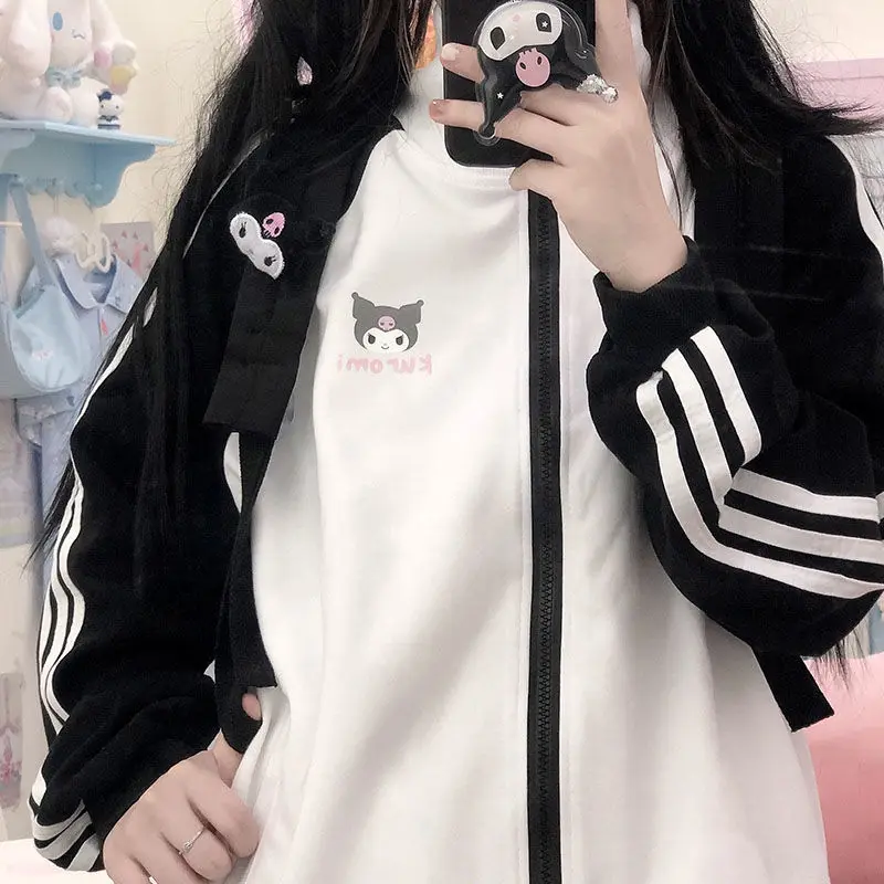 Cute Sanrios Hello Kitty Y2K Girl Cartoon Zipper Jacket Kuromi Casual Baseball Uniform Spring Autumn Sweet Tops Christmas Gift
Cute Sanrios Hello Kitty Y2K Girl Cartoon Zipper Jacket Kuromi Casual Baseball Uniform Spring Autumn Sweet Tops Christmas Gift