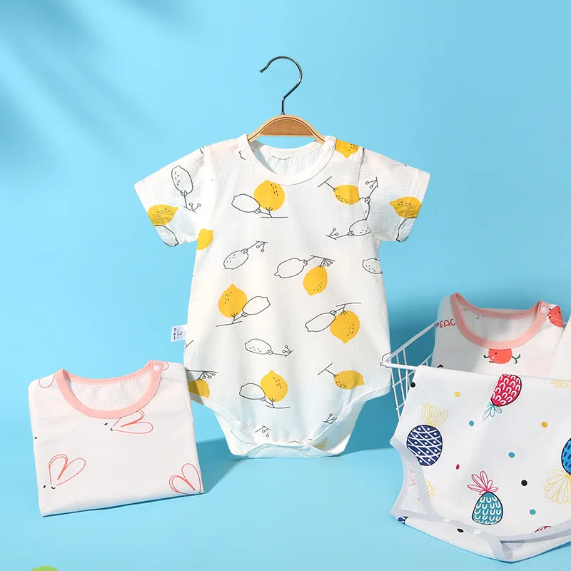 Baby Clothes Summer Newborn Baby Short Sleeve Romper Cute Cartoon New Born One-piece Clothes Soft Cotton Baby Boy Girls Bodysuit
Baby Clothes Summer Newborn Baby Short Sleeve Romper Cute Cartoon New Born One-piece Clothes Soft Cotton Baby Boy Girls Bodysuit