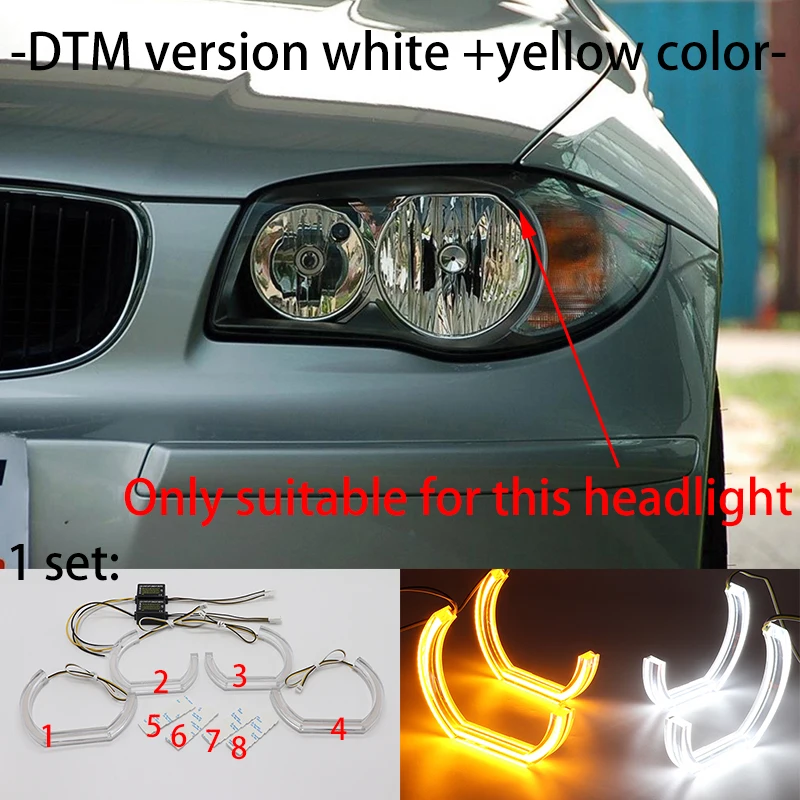 Светодиодный хрустальный светильник Angel Eyes Cut Style DRL DTM U Shape Light 6000K Белый желтый Для BMW 1 серии E82 E88 E87 E81 2004-2012
Светодиодный хрустальный светильник Angel Eyes Cut Style DRL DTM U Shape Light 6000K Белый желтый Для BMW 1 серии E82 E88 E87 E81 2004-2012