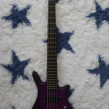Purple large flower five string bass, rose wood fingerboard, ultra-low price, guaranteed quality