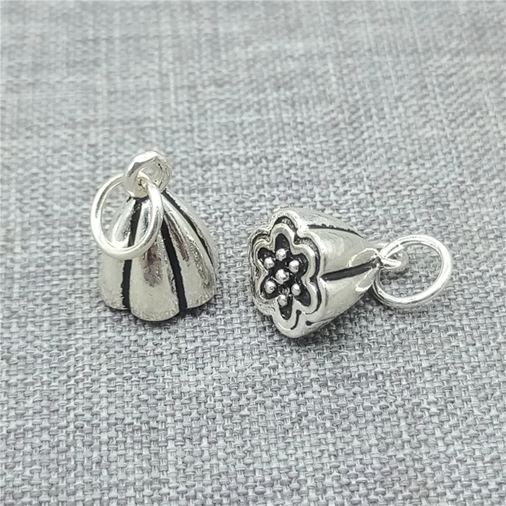 4pcs of 925 Sterling Silver Oxidized Lotus Flower Pod Charms for Necklace Bracelet
4pcs of 925 Sterling Silver Oxidized Lotus Flower Pod Charms for Necklace Bracelet