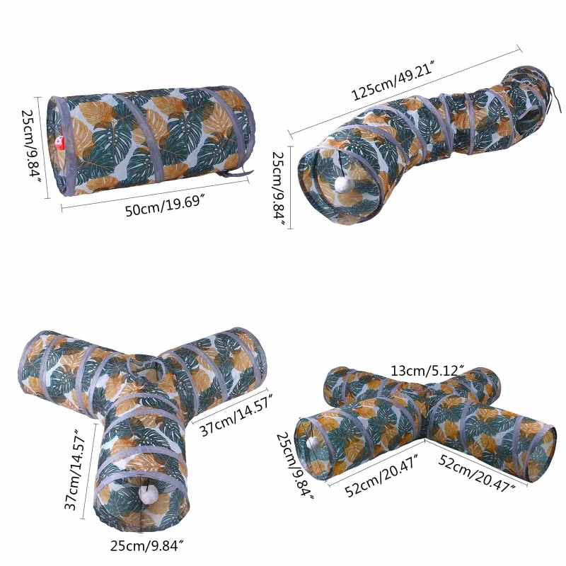 M17D Collapsible Tunnel Tube Kitten 3/4 Way Tube Toys + Peek Hole for Ferret Rabbit Keep Pet from Boredom with Ball
M17D Collapsible Tunnel Tube Kitten 3/4 Way Tube Toys + Peek Hole for Ferret Rabbit Keep Pet from Boredom with Ball
