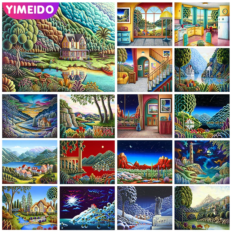 YIMEIDO AB Diamond Painting Landscape House 5D Mosaic Rhinestones Pictures Kit Diamond Embroidery Scenery Cross Stitch New 2022
YIMEIDO AB Diamond Painting Landscape House 5D Mosaic Rhinestones Pictures Kit Diamond Embroidery Scenery Cross Stitch New 2022