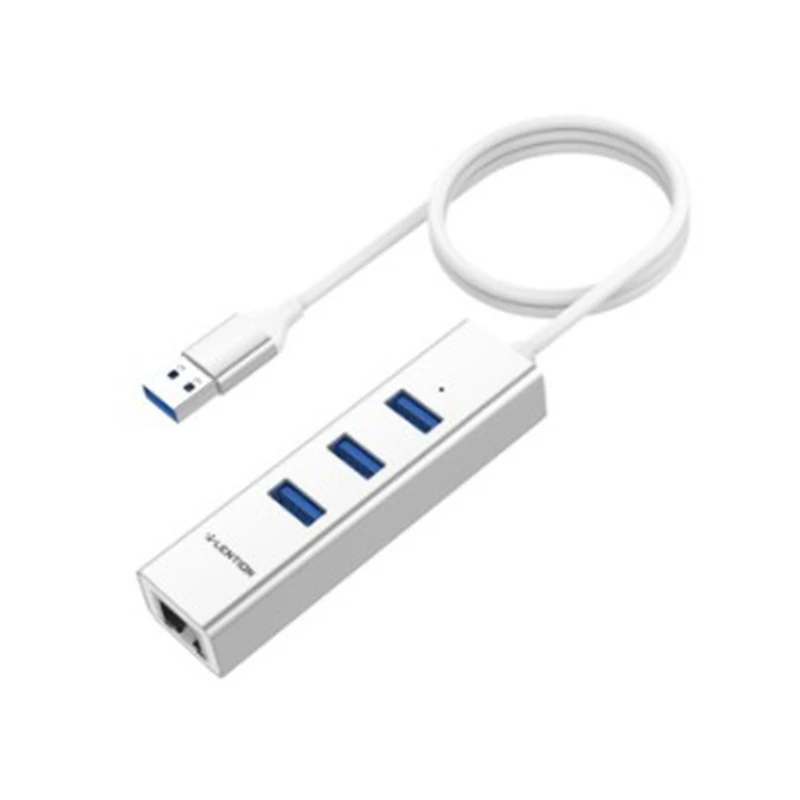 LENTION 3-Port USB 3.0 Hub with Gigabit Ethernet Network RJ45 LAN Adapter Compatible for Air/Pro, Type A Laptops
LENTION 3-Port USB 3.0 Hub with Gigabit Ethernet Network RJ45 LAN Adapter Compatible for Air/Pro, Type A Laptops