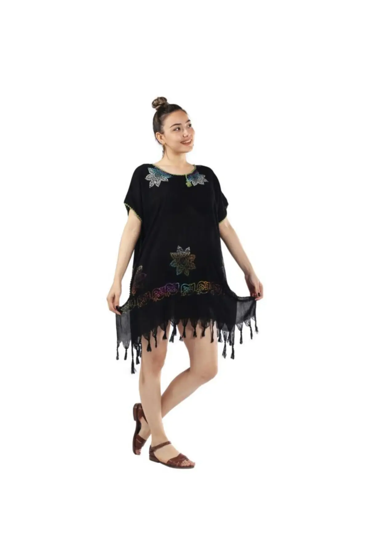 Women's Pareo Black Hand Printed Hand Painting Authentic Local Beach Sea Swimwear Cover Up Dress Sexy Tunic Suit Beachwear
Women's Pareo Black Hand Printed Hand Painting Authentic Local Beach Sea Swimwear Cover Up Dress Sexy Tunic Suit Beachwear