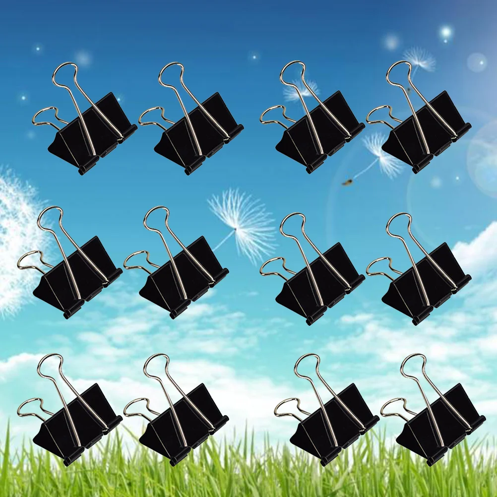 50pcs Binder Clips 32mm Metal Reusable Practical Dovetail Binder Clips Clamp for School Office Home
50pcs Binder Clips 32mm Metal Reusable Practical Dovetail Binder Clips Clamp for School Office Home