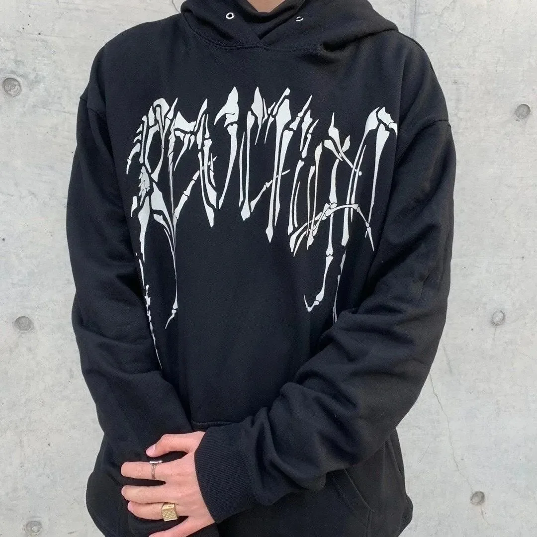 2022 Bone Skull Print Sweater Plus Velvet Thick Hoodie Couple Loose Sweater Men's and Women's Same Sweater
2022 Bone Skull Print Sweater Plus Velvet Thick Hoodie Couple Loose Sweater Men's and Women's Same Sweater