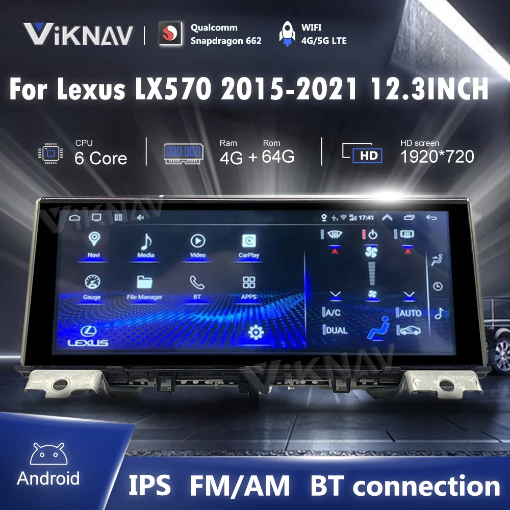 Автомобильный радиоприемник 12,3 дюймов Android GPS для Lexus LX570 2015 2016 2017-2021 навигация Мультимедийная система WIFI головное устройство стерео приемник
Автомобильный радиоприемник 12,3 дюймов Android GPS для Lexus LX570 2015 2016 2017-2021 навигация Мультимедийная система WIFI головное устройство стерео приемник