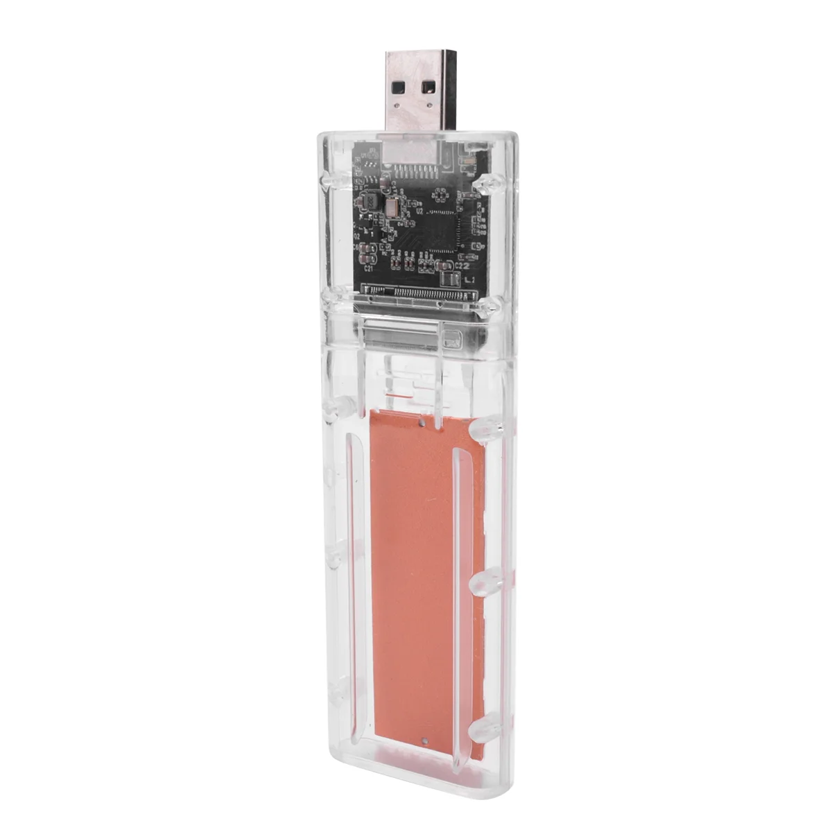 External M.2 NGFF SATA SSD Enclosure High Speed USB3.0 Gen1 5Gb/S Transparent SATA SSD Hard Drive Case for PC Golden
External M.2 NGFF SATA SSD Enclosure High Speed USB3.0 Gen1 5Gb/S Transparent SATA SSD Hard Drive Case for PC Golden