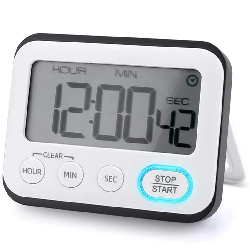 Digital Kitchen Timer LCD Cooking Timer, Alarm And Clock, Count Down And Count Up, Magnetic Back And Free Stand, Loud Alarm Digi
Digital Kitchen Timer LCD Cooking Timer, Alarm And Clock, Count Down And Count Up, Magnetic Back And Free Stand, Loud Alarm Digi