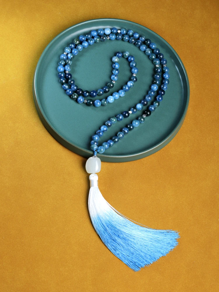 108 mala beads necklace for women rosary,Gradient blue Long tassel necklace,Japamala new in necklace,jewelry women,free shipping
108 mala beads necklace for women rosary,Gradient blue Long tassel necklace,Japamala new in necklace,jewelry women,free shipping