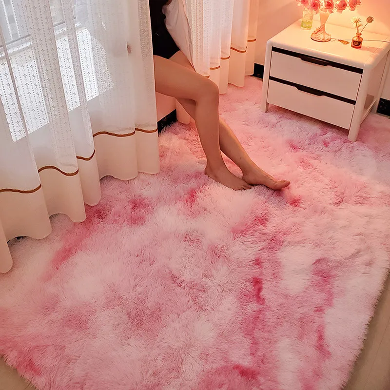 Bedroom Carpet Pink Tie-dyed Soft Fluffy Lounge Floor Rugs For Girl modern Living Room Center Carpets Non-slip Entrance Door Mat
Bedroom Carpet Pink Tie-dyed Soft Fluffy Lounge Floor Rugs For Girl modern Living Room Center Carpets Non-slip Entrance Door Mat