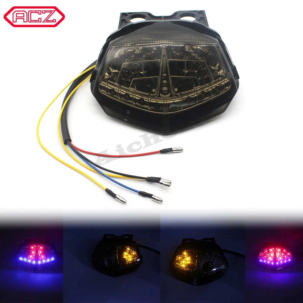 Motorcycle Rear Tail Light Brake Signals Led Integrated Lamp Smoke Light for NINJA250 NINJA 250 NINJA 250R 08 09 10 11 12 
Motorcycle Rear Tail Light Brake Signals Led Integrated Lamp Smoke Light for NINJA250 NINJA 250 NINJA 250R 08 09 10 11 12