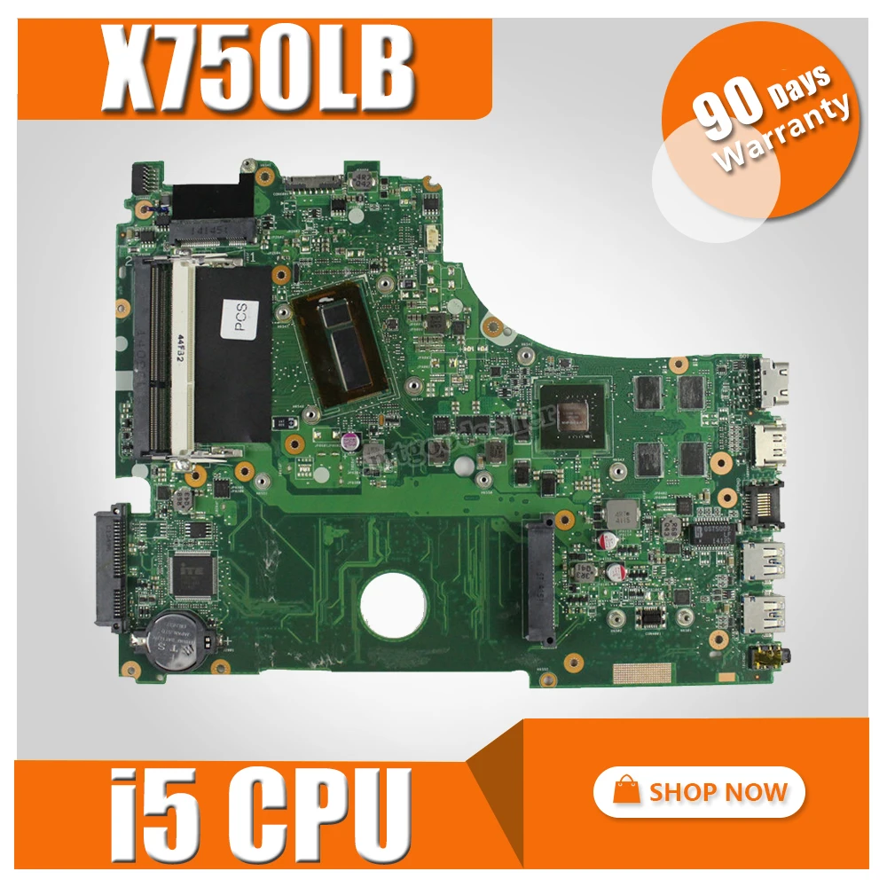 Материнская плата X750LB, системная плата GT740M 2 ГБ для ноутбука Asus X750L X750LN, материнская плата X750LB X750LB, тест материнской платы ОК
Материнская плата X750LB, системная плата GT740M 2 ГБ для ноутбука Asus X750L X750LN, материнская плата X750LB X750LB, тест материнской платы ОК