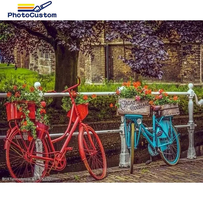 PhotoCustom Painting By Number Bike Drawing On Canvas Wall Art Hand Painted DIY Picture By Numbers Landscape Home Decoration
PhotoCustom Painting By Number Bike Drawing On Canvas Wall Art Hand Painted DIY Picture By Numbers Landscape Home Decoration