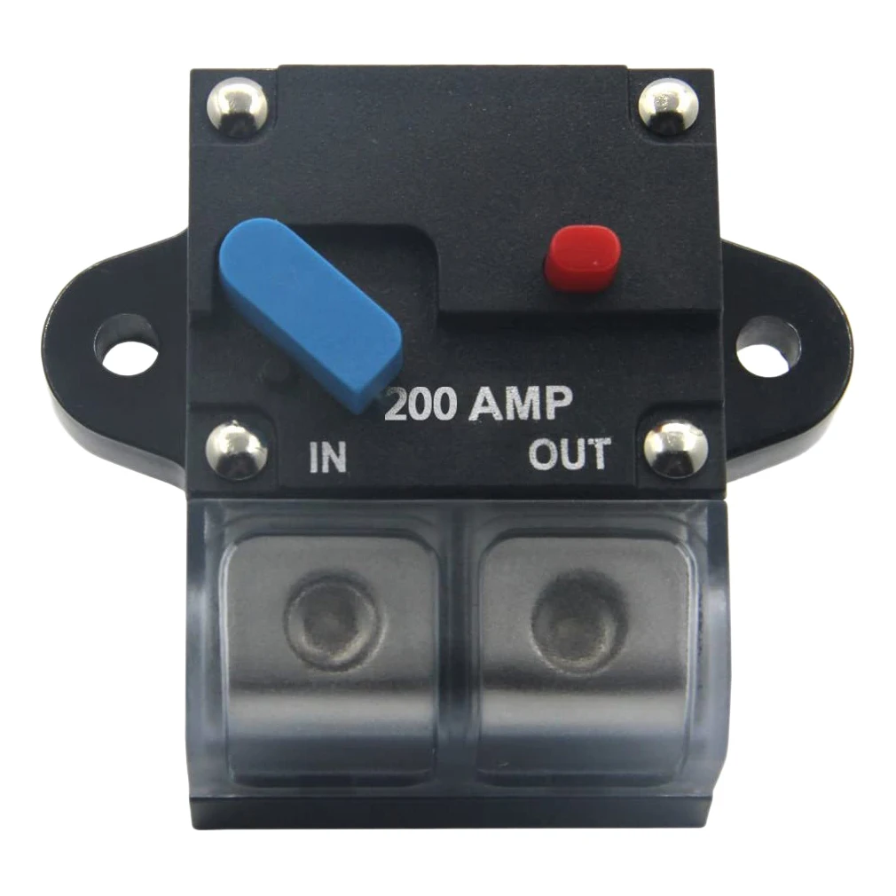 12-24 Volt DC 200A Circuit Breaker Trolling Motor Auto Car Marine Stereo Audio Inline Fuse Holders Inverter
12-24 Volt DC 200A Circuit Breaker Trolling Motor Auto Car Marine Stereo Audio Inline Fuse Holders Inverter