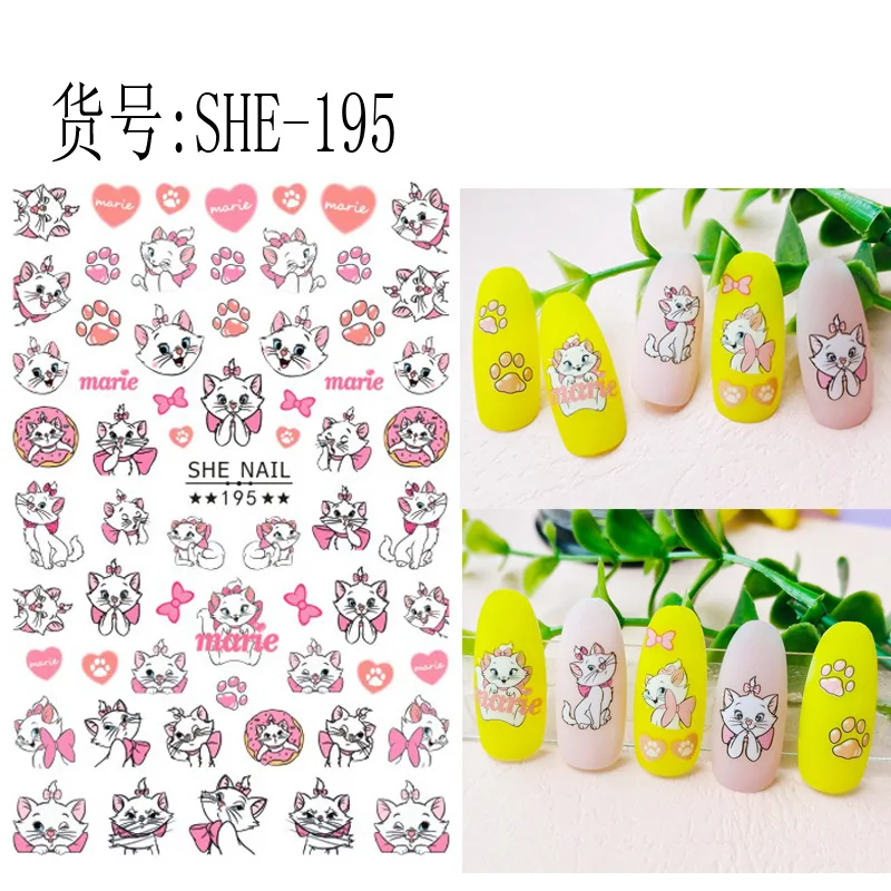 Disney Cartoon Cat Bear 3D Nail Stickers Nail Decoration Decals Mickey Mouse Stitch Anime Stickers Nail Slider
Disney Cartoon Cat Bear 3D Nail Stickers Nail Decoration Decals Mickey Mouse Stitch Anime Stickers Nail Slider