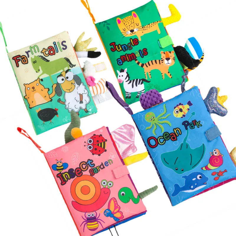 Baby Cloth Book Soft Baby Quiet Book Early Educational Learning Natural Cognition Game 3D Animal Tail Toddler Book Children Toys
Baby Cloth Book Soft Baby Quiet Book Early Educational Learning Natural Cognition Game 3D Animal Tail Toddler Book Children Toys