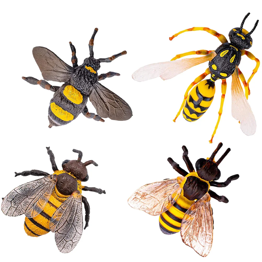 4Pcs Realistic Garden Insect Figures Bee Figurines Insect Toy Decoration Teaching Prop 
4Pcs Realistic Garden Insect Figures Bee Figurines Insect Toy Decoration Teaching Prop