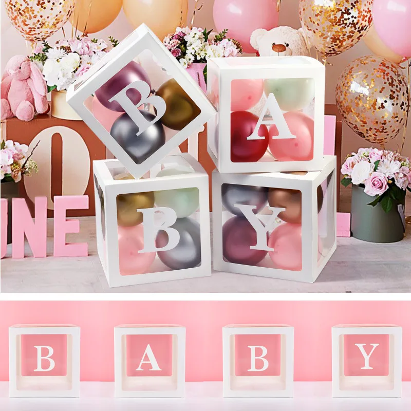 Customize Letter Transparent Name Baby Shower Balloon Box 1st Birthday Party Decoration Kids Boy Girl BabyShower Wedding Decor
Customize Letter Transparent Name Baby Shower Balloon Box 1st Birthday Party Decoration Kids Boy Girl BabyShower Wedding Decor