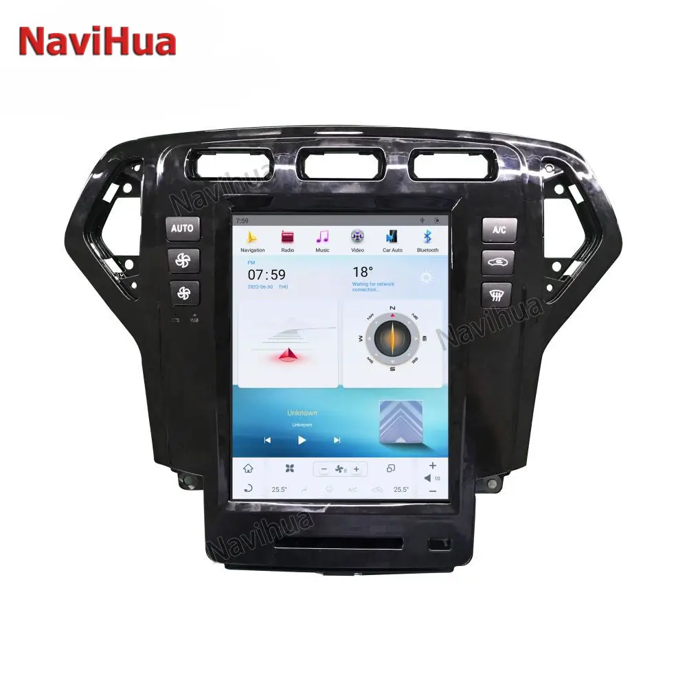 Для Tesla Style Ford Mondeo 2011-2013 Android 10 4 ''вертикальный экран автомобильный DVD GPS
