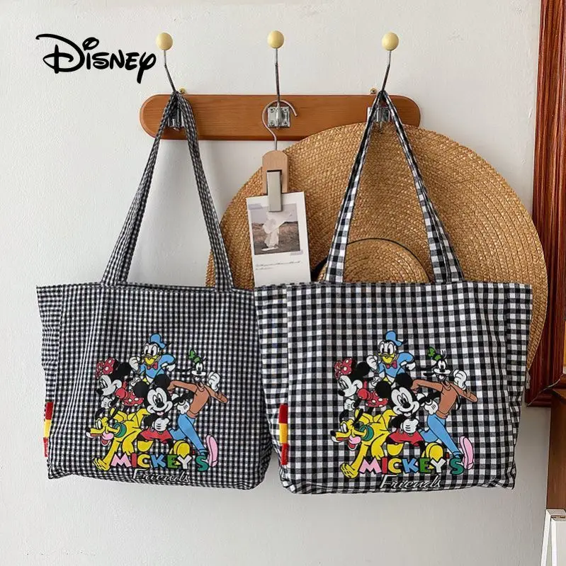 2022 Disney Woman Canvas Handbag Fashion Lattice Shoulder Bag Large Capacity Shopping Bags Tote Bag For Female Girl Gifts
2022 Disney Woman Canvas Handbag Fashion Lattice Shoulder Bag Large Capacity Shopping Bags Tote Bag For Female Girl Gifts