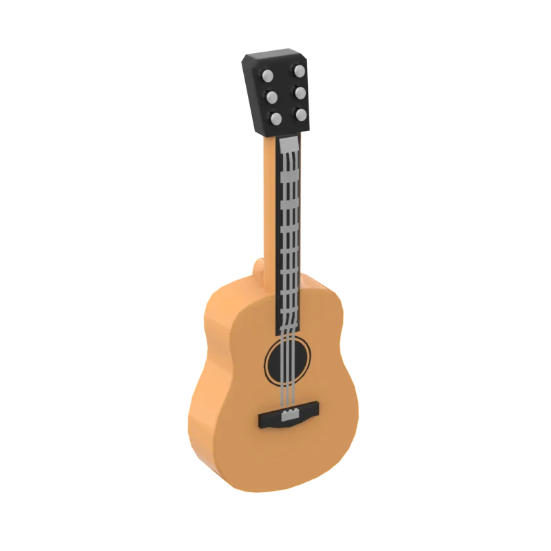 

10pcs Compatible MOC Brick Parts 25975 Utensil Musical Instrument Guitar Building Block Particle DIY Assmble Kid Brain Toy Gift