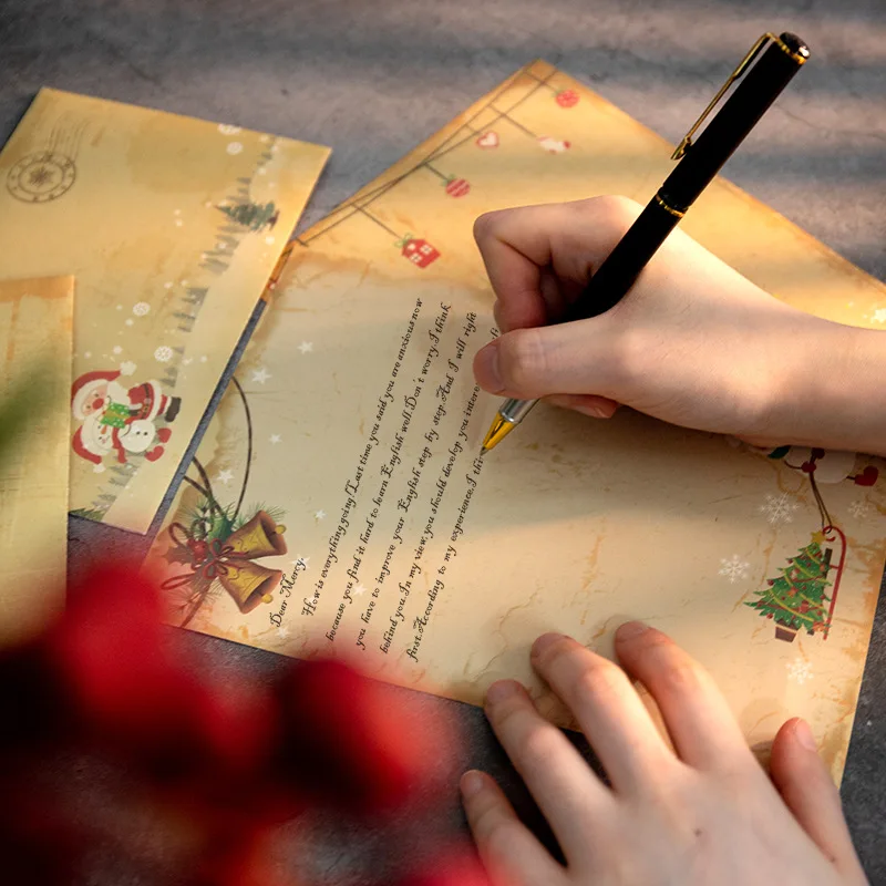 6/30pcs Christmas Envelopes Kraft Paper Letter Pads Santa Snowman Envelopes Sealing Stickers Gift Wrapping Paper Bags Party
6/30pcs Christmas Envelopes Kraft Paper Letter Pads Santa Snowman Envelopes Sealing Stickers Gift Wrapping Paper Bags Party