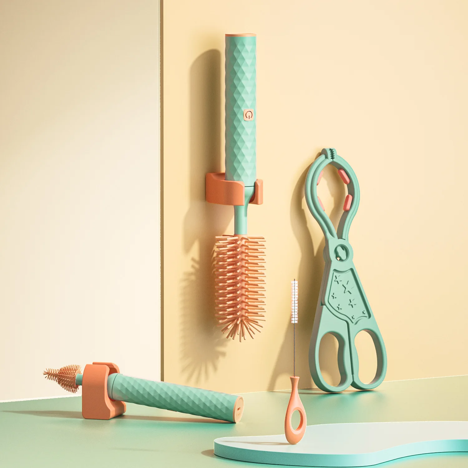 Brush Bottle Rotating Long Brushes Electric Brush 360° Pacifier 3/4pcs/set Handle Cleaning Cleaning Cup Baby Silicone Kitchen 
Brush Bottle Rotating Long Brushes Electric Brush 360° Pacifier 3/4pcs/set Handle Cleaning Cleaning Cup Baby Silicone Kitchen