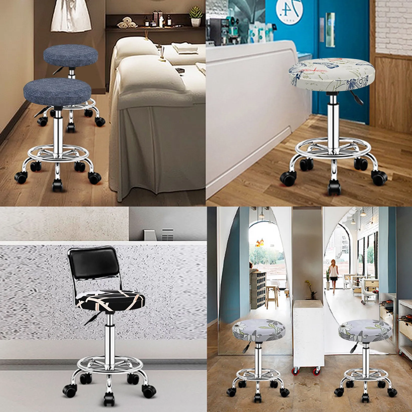 Elastic Printing Stool Cover Round Swivel Chair Cover Bar Club Spandex Chair Slipcover Soft Comfortable Stool Protector Case
Elastic Printing Stool Cover Round Swivel Chair Cover Bar Club Spandex Chair Slipcover Soft Comfortable Stool Protector Case