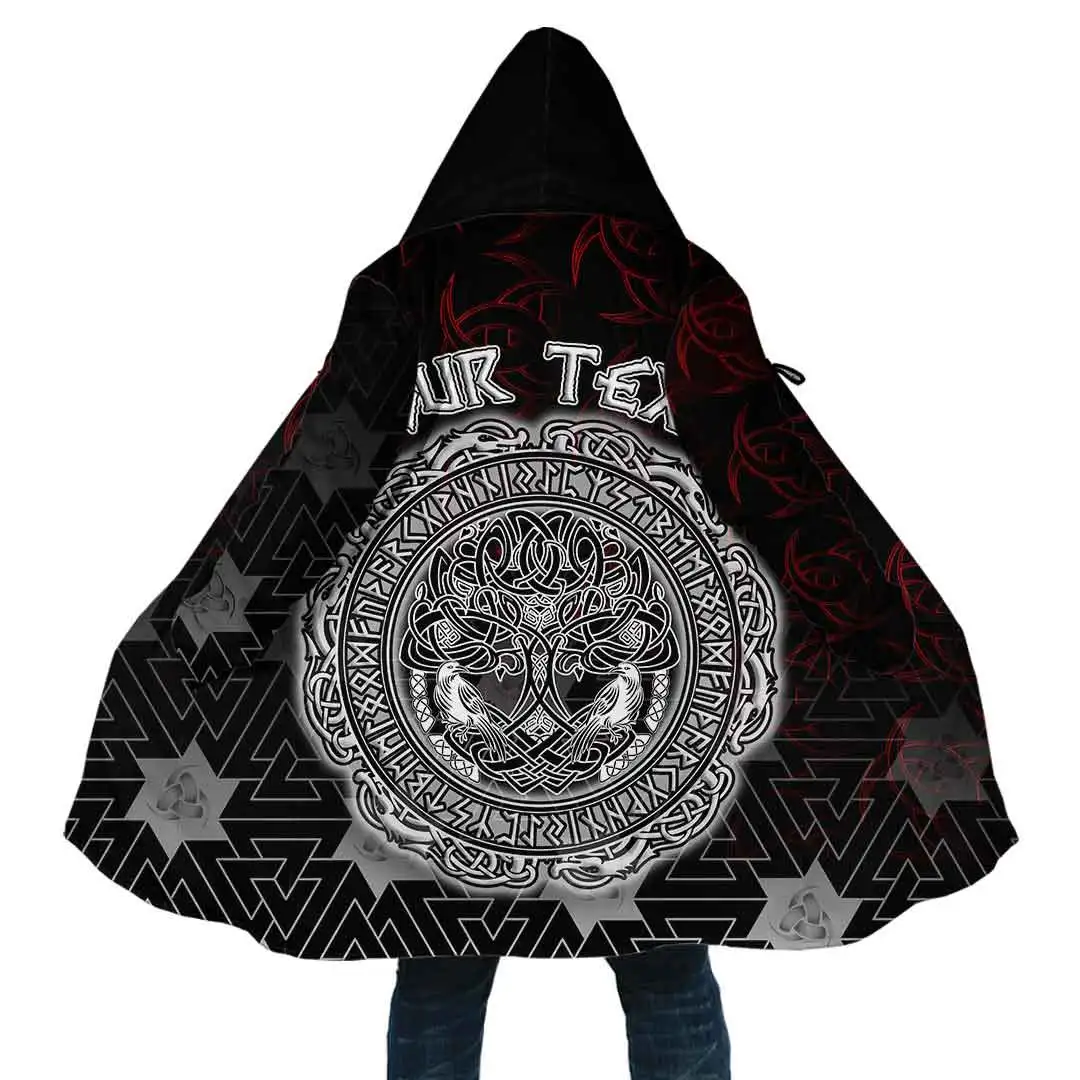 Raven Huginn And Muninn Tattoo 3D All Over Printed Men's Fleece Hooded Cloak Winter Unisex Casual Thick Warm Cloak Coats PF125 
Raven Huginn And Muninn Tattoo 3D All Over Printed Men's Fleece Hooded Cloak Winter Unisex Casual Thick Warm Cloak Coats PF125