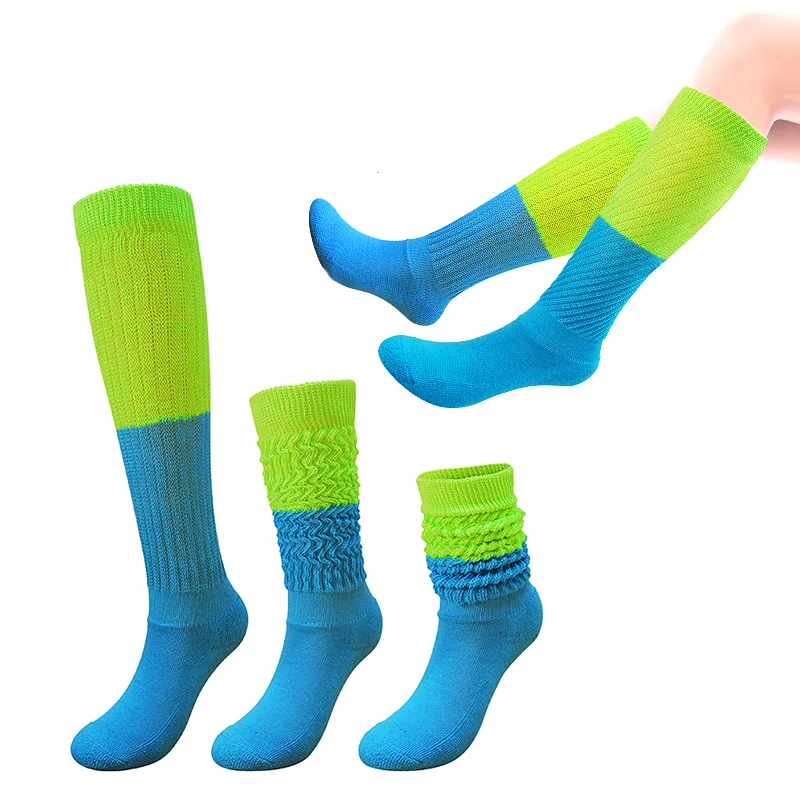 Носки, Разноцветные длинные свободные носки до колена из хлопка
Носки, Разноцветные длинные свободные носки до колена из хлопка