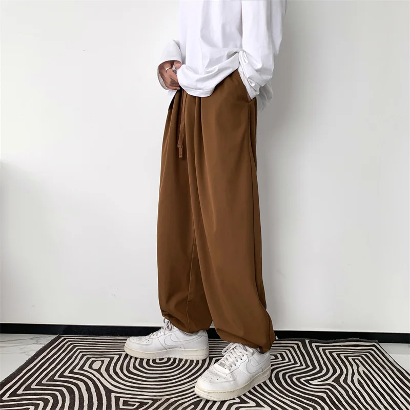Summer 3-color Oversized Casual Pants Men Fashion Wide Leg Ice Silk Pants Men Korean Loose Straight Pants Mens Trousers M-2XL
Summer 3-color Oversized Casual Pants Men Fashion Wide Leg Ice Silk Pants Men Korean Loose Straight Pants Mens Trousers M-2XL