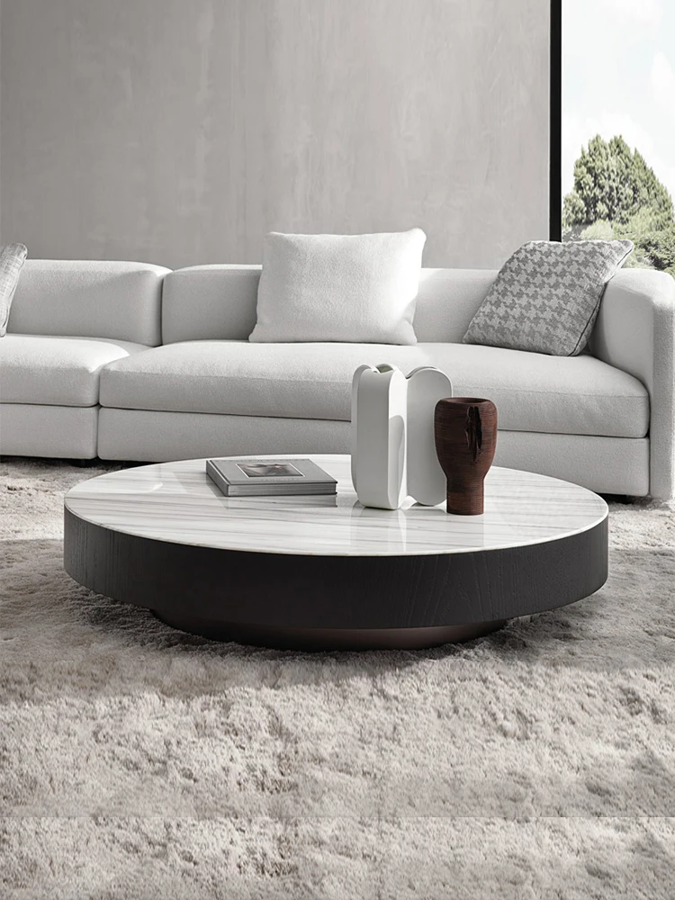 Italian minimalist marble tea table living room modern small family villa round square tea table
Italian minimalist marble tea table living room modern small family villa round square tea table
