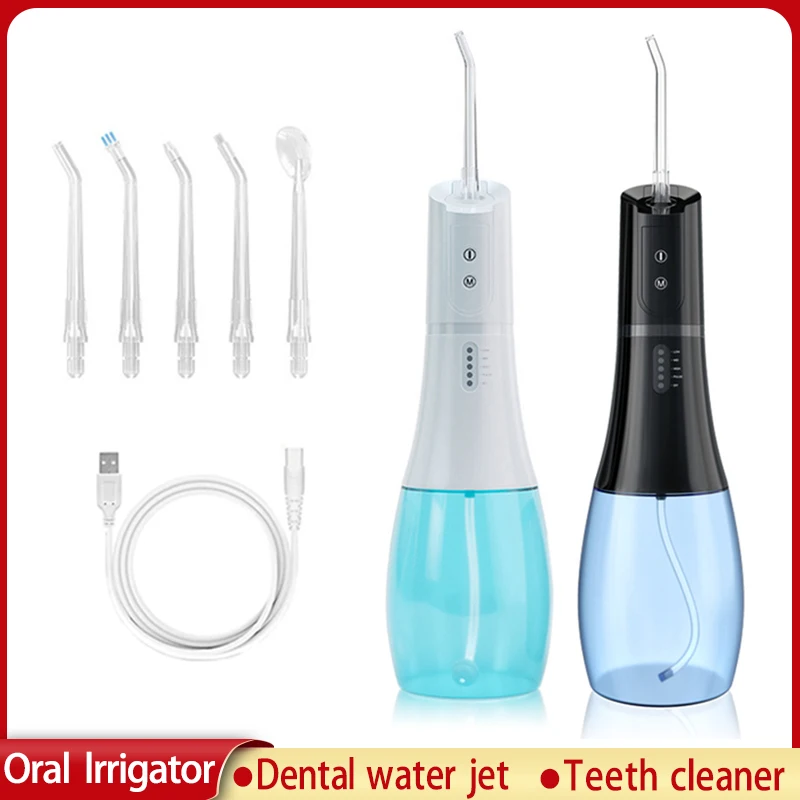 

Xiaomi Youpin Teeth Cleaner Oral Irrigator Dental Water Flosser Tank USB Waterproof 5 Modes Electric Ultrasonic Tooth Whitening