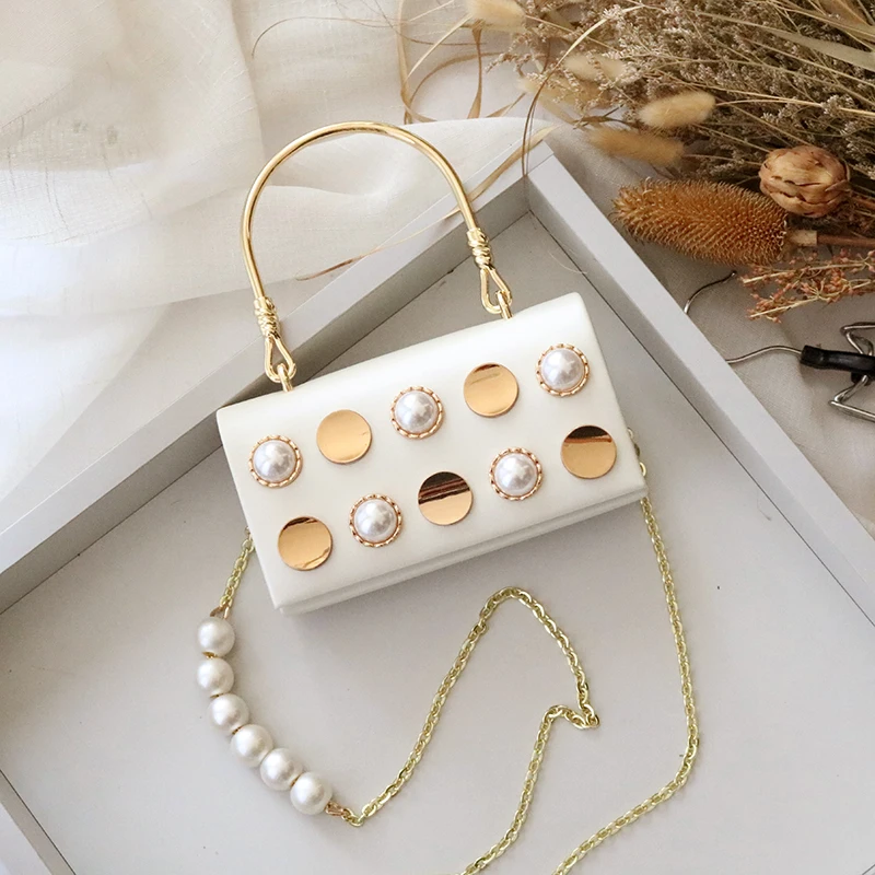 High Quality Genuine Leather Elegant Pearl Chain Women's Bag 2022New Fashion Casual Luxury Brand One Shoulder Hand Messenger Bag
High Quality Genuine Leather Elegant Pearl Chain Women's Bag 2022New Fashion Casual Luxury Brand One Shoulder Hand Messenger Bag