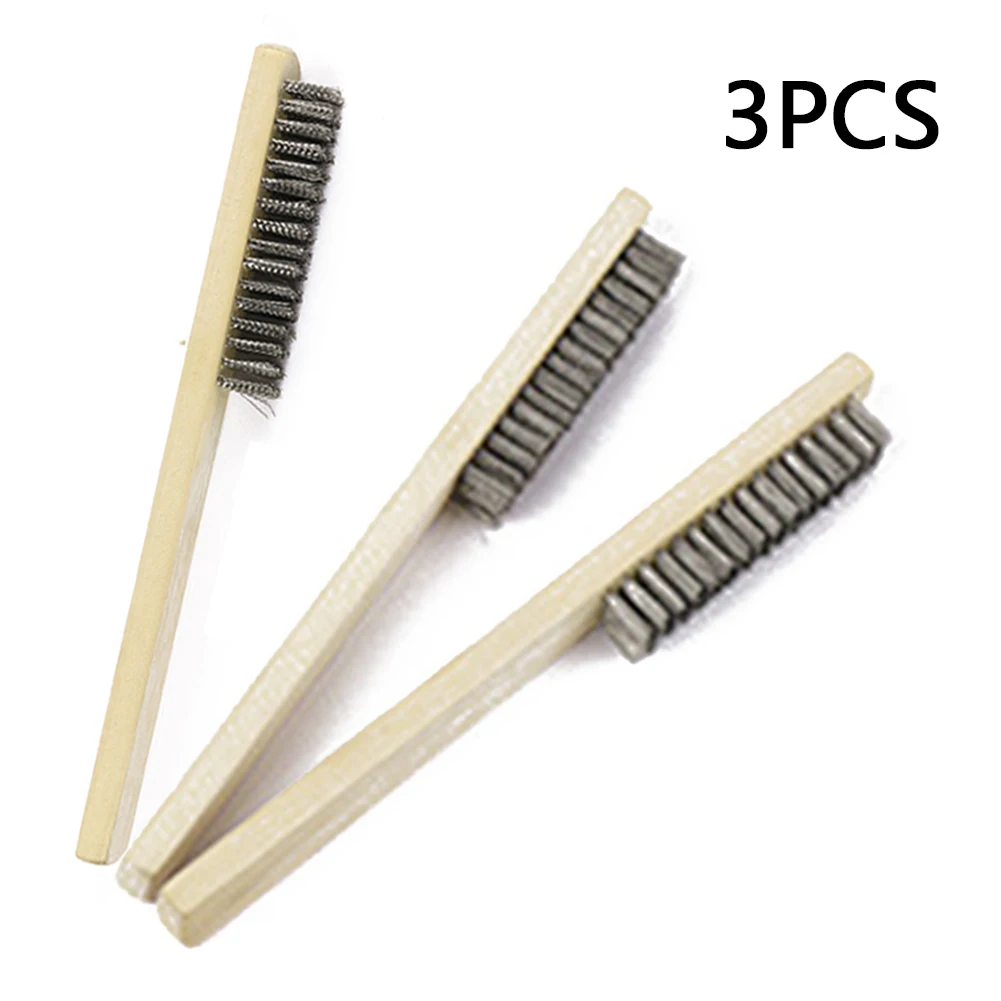3PCS Stainless Steel Brush Small Wire Brushes For Metal Rust Removal Welding Seam Metal Polishing Rust Cleaning Tool
3PCS Stainless Steel Brush Small Wire Brushes For Metal Rust Removal Welding Seam Metal Polishing Rust Cleaning Tool