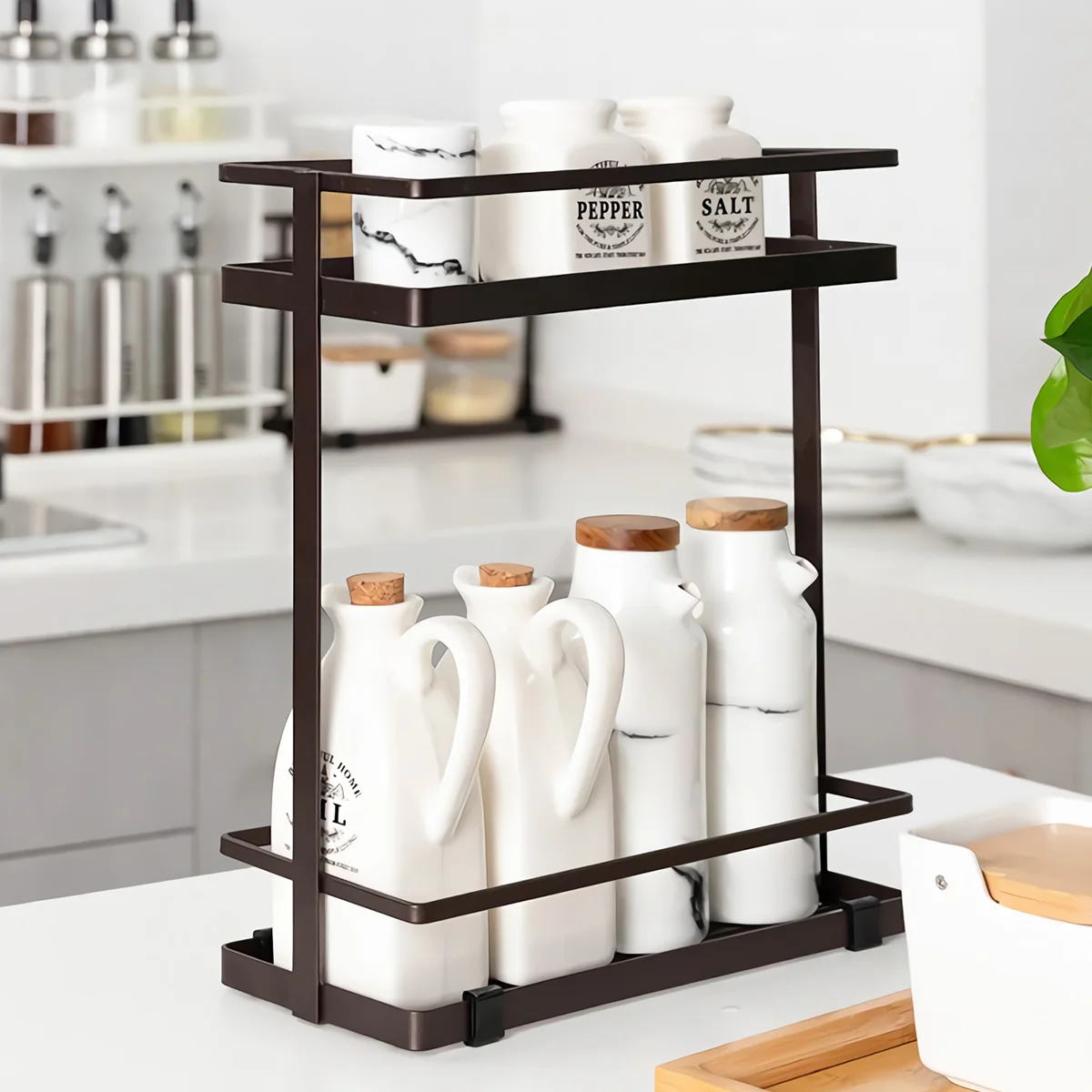 Jar Organizer Cupboard Rack Seasoning Storage Rack Jars Rack Kitchen Shelf Bottle Holder
Jar Organizer Cupboard Rack Seasoning Storage Rack Jars Rack Kitchen Shelf Bottle Holder