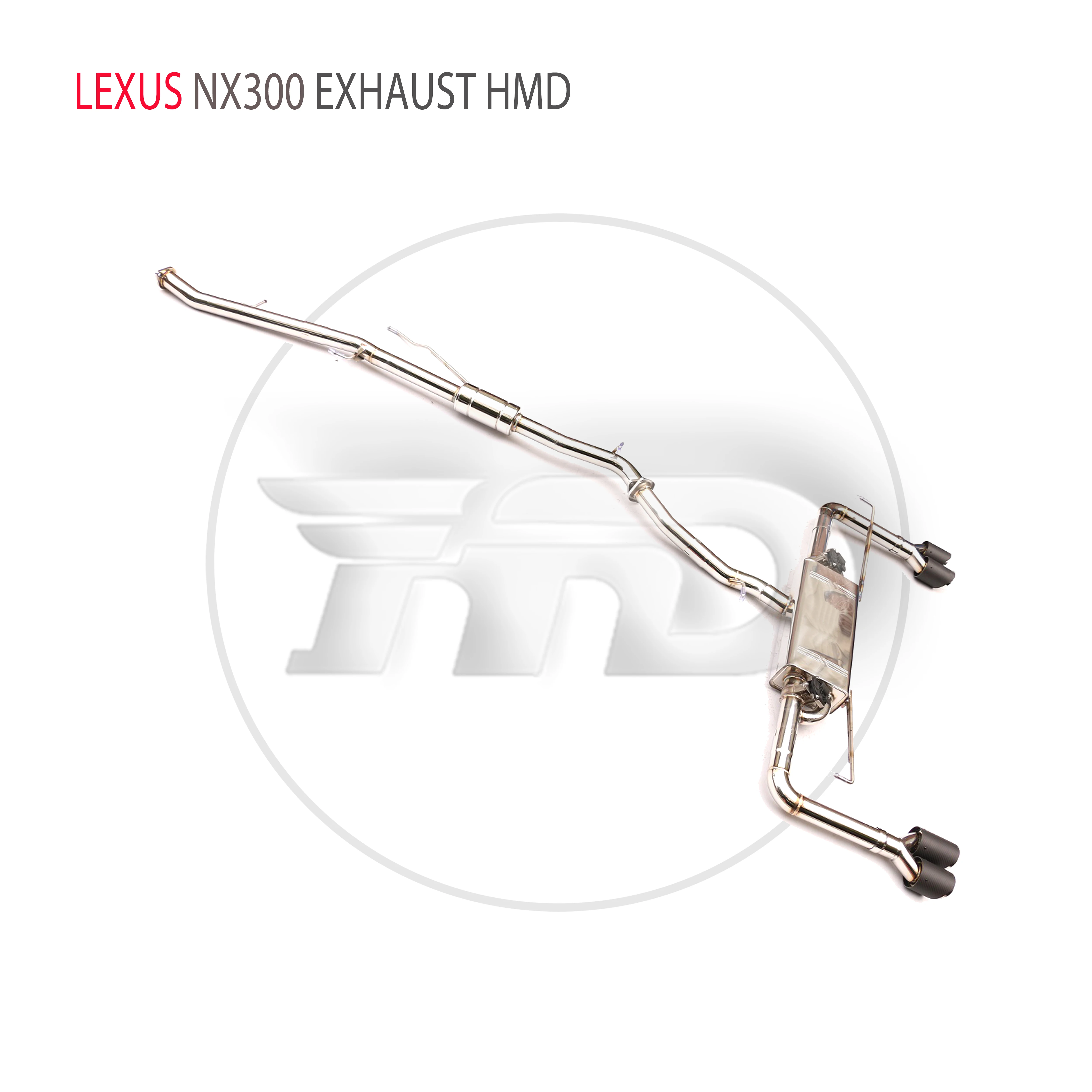 HMD Stainless Steel Exhaust System Performance Catback is Suitable for Lexus NX300 Car Valve Muffler
HMD Stainless Steel Exhaust System Performance Catback is Suitable for Lexus NX300 Car Valve Muffler