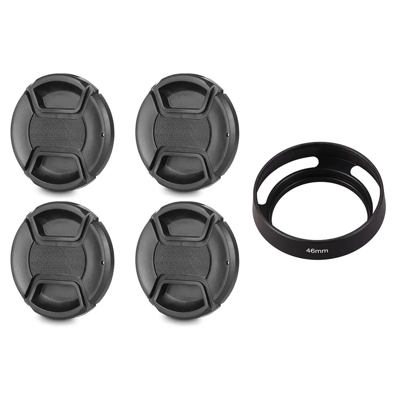 1 Set 58Mm Lens Cap With Lens Cap Leash Hole Bundle & 1 Pcs Black 46Mm Metal Lens Hood
1 Set 58Mm Lens Cap With Lens Cap Leash Hole Bundle & 1 Pcs Black 46Mm Metal Lens Hood