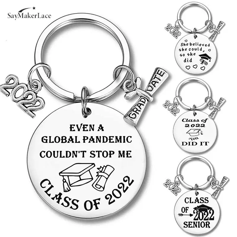 Fashion Stainless Steel Key Chain Graduate Pendant Gift Keyring Women Student Teacher Day Gift Jewelry Accessories
Fashion Stainless Steel Key Chain Graduate Pendant Gift Keyring Women Student Teacher Day Gift Jewelry Accessories
