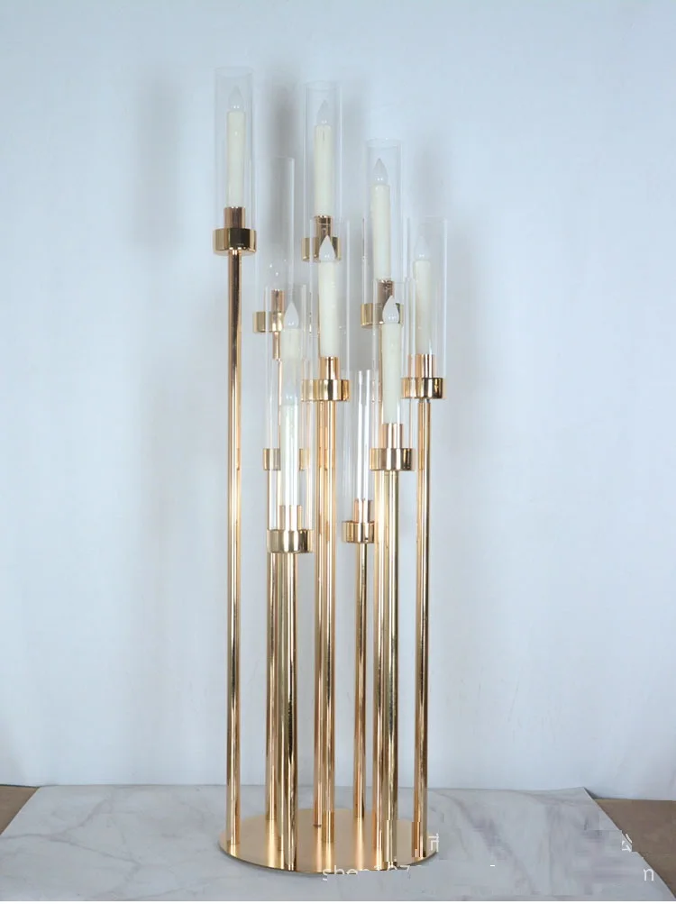 90cm tallest)New Arrival 10 Arms Candelabra Metal Candle Holder Gold Centerpieces for Event Wedding Party Decoration Home Decor
90cm tallest)New Arrival 10 Arms Candelabra Metal Candle Holder Gold Centerpieces for Event Wedding Party Decoration Home Decor