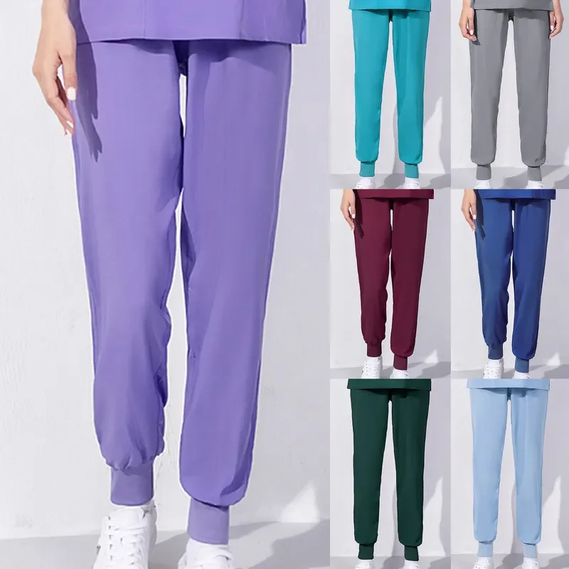 Женские медицинские однотонные брюки Work Beauty, эластичные медицинские штаны для домашних животных, женские цветные штаны для медсестер 
Женские медицинские однотонные брюки Work Beauty, эластичные медицинские штаны для домашних животных, женские цветные штаны для медсестер