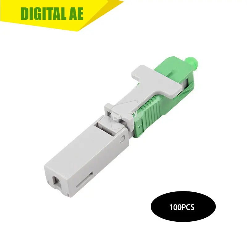 100pcs SC APC Fiber Optical Quick Connector FTTH Cold Connector Household Cold Fast Connector T3
100pcs SC APC Fiber Optical Quick Connector FTTH Cold Connector Household Cold Fast Connector T3