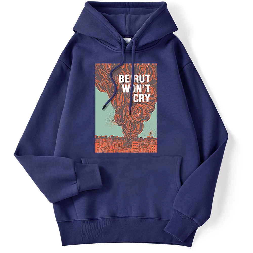 Beirut Won't Cry Vintage Printing Men Hoodie Hip Hop Warm SweatshirtCreativity Fleece Hoody Street Crewneck Mens Clothing 2022
Beirut Won't Cry Vintage Printing Men Hoodie Hip Hop Warm SweatshirtCreativity Fleece Hoody Street Crewneck Mens Clothing 2022