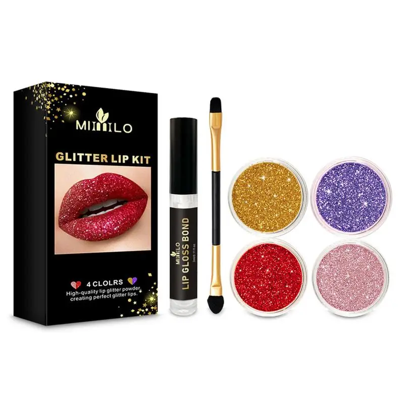 Stay Golden Cosmetics Glitter Lip Kit 4 Colors Glitter Powder Diamond Shimmer Long Lasting Waterproof Makeup Lips Gloss Lipstick
Stay Golden Cosmetics Glitter Lip Kit 4 Colors Glitter Powder Diamond Shimmer Long Lasting Waterproof Makeup Lips Gloss Lipstick