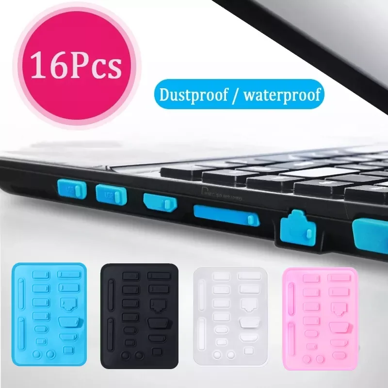 16pcs Colorful Silicone Anti Dust Plug for Laptop Port Cover Stopper Notebook Computer Dustproof USB Interface Waterproof Plug
16pcs Colorful Silicone Anti Dust Plug for Laptop Port Cover Stopper Notebook Computer Dustproof USB Interface Waterproof Plug