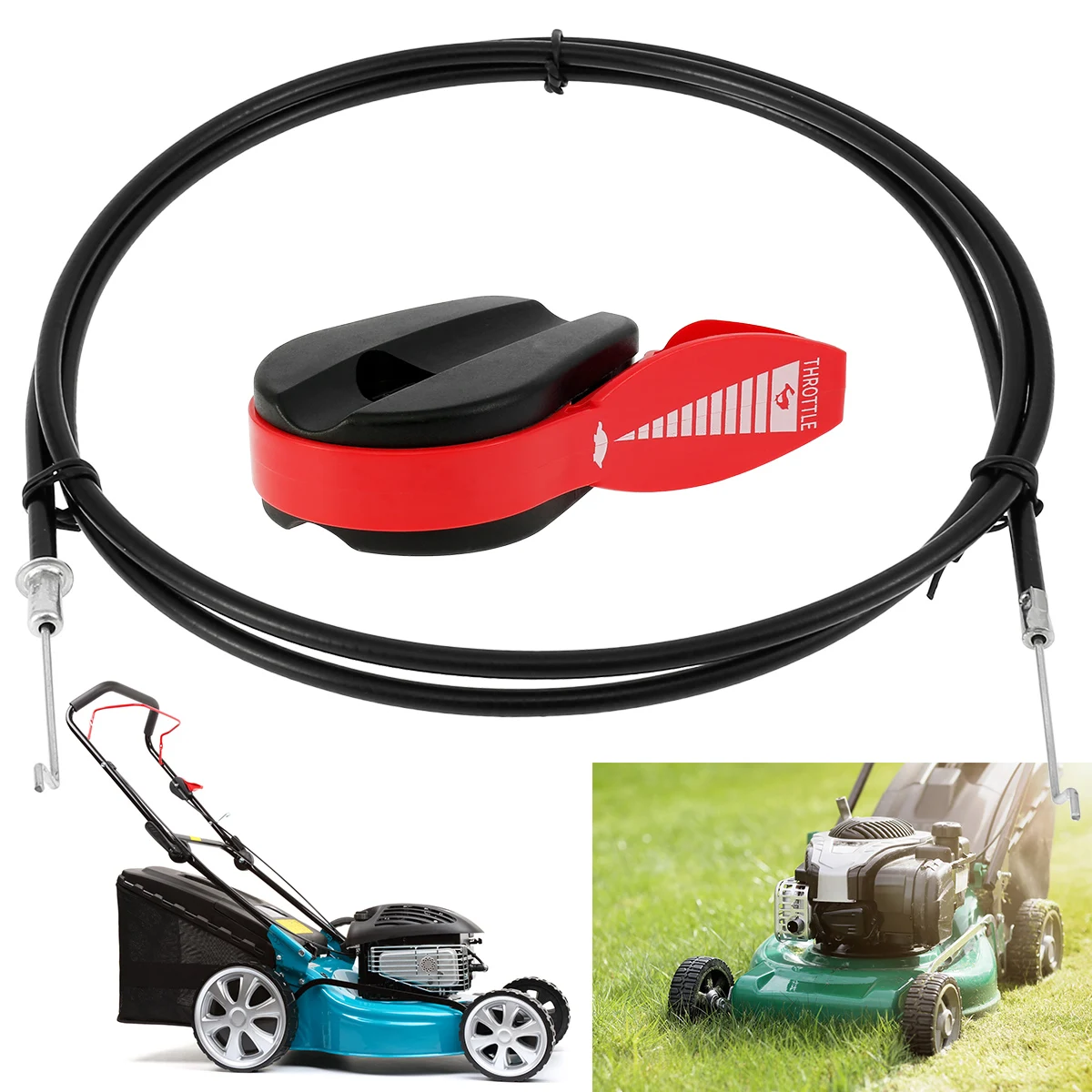Lawn Mower Throttle Cable with Control Switch 60inch Universal Mower Throttle Control Cable Professional Garden Machine Fitting
Lawn Mower Throttle Cable with Control Switch 60inch Universal Mower Throttle Control Cable Professional Garden Machine Fitting