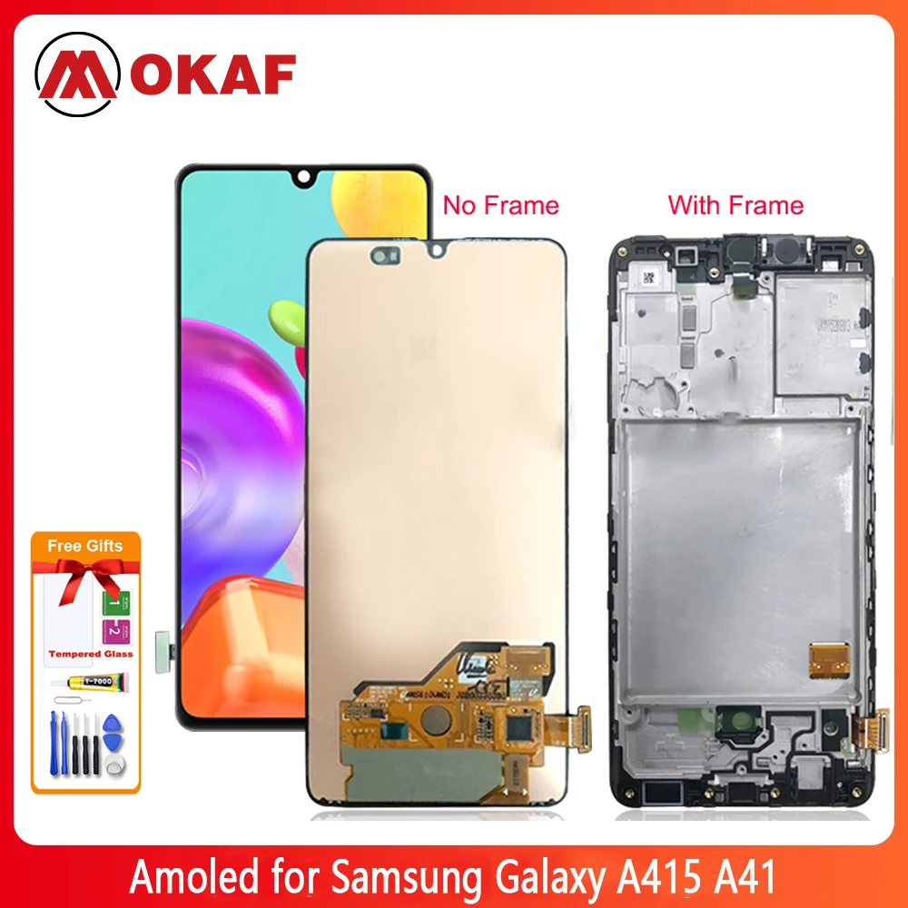 OKANFU New Original Amoled for Samsung Galaxy A415 LCD Display Screen Touch Digitizer Assembly For Samsung a41 LCD Replacement
OKANFU New Original Amoled for Samsung Galaxy A415 LCD Display Screen Touch Digitizer Assembly For Samsung a41 LCD Replacement