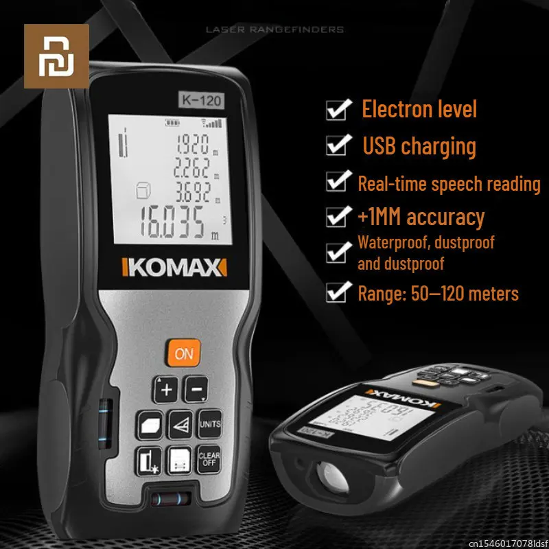 Мини лазерный дальномер Youpin KOMAX, ручная инфракрасная измерительная линейка, электронная линейка, высокоточные измерительные инструменты для помещений
Мини лазерный дальномер Youpin KOMAX, ручная инфракрасная измерительная линейка, электронная линейка, высокоточные измерительные инструменты для помещений